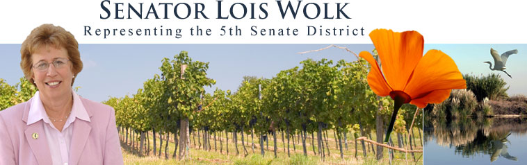 Senator Lois Wolk - Representing the 5th Senate District
